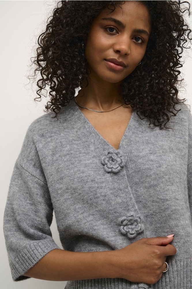 KAROSIE CARDIGAN 10509480 Grey melange